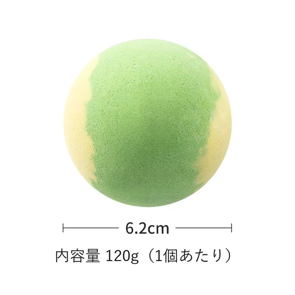 2つの香りを合わせたツートンバスボム 120g