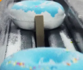 ライン上のドーナツ形バスボム
